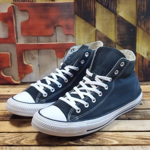 high top chucks black